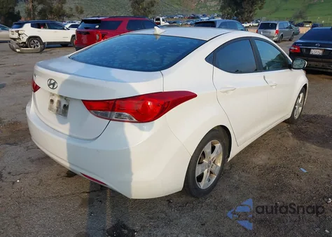 2013 Hyundai Elantra Gls из США, поврежденный, VIN 5NPDH4AE1DH440815